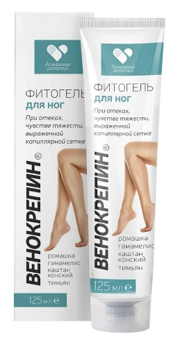Венокрепин фитогель д/ног 125мл Две линии ПКФ