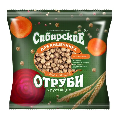 Сибирские отруби сила овощей хрустящ 100г Сибирская клетчатка