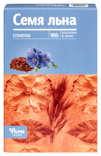 Лен семена 100г ~БАД Фармгрупп