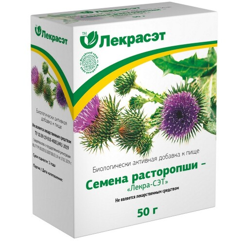 Расторопша семена 50г ~БАД Лекра-СЭТ