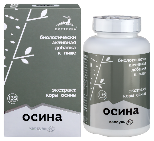 Экстракт коры осины капс. N135~БАД Вистерра ООО