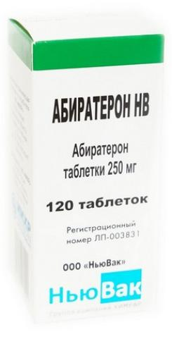 Абиратерон НВ табл. 250мг бан. N120 Исследовательский Институт Химического Разнообразия