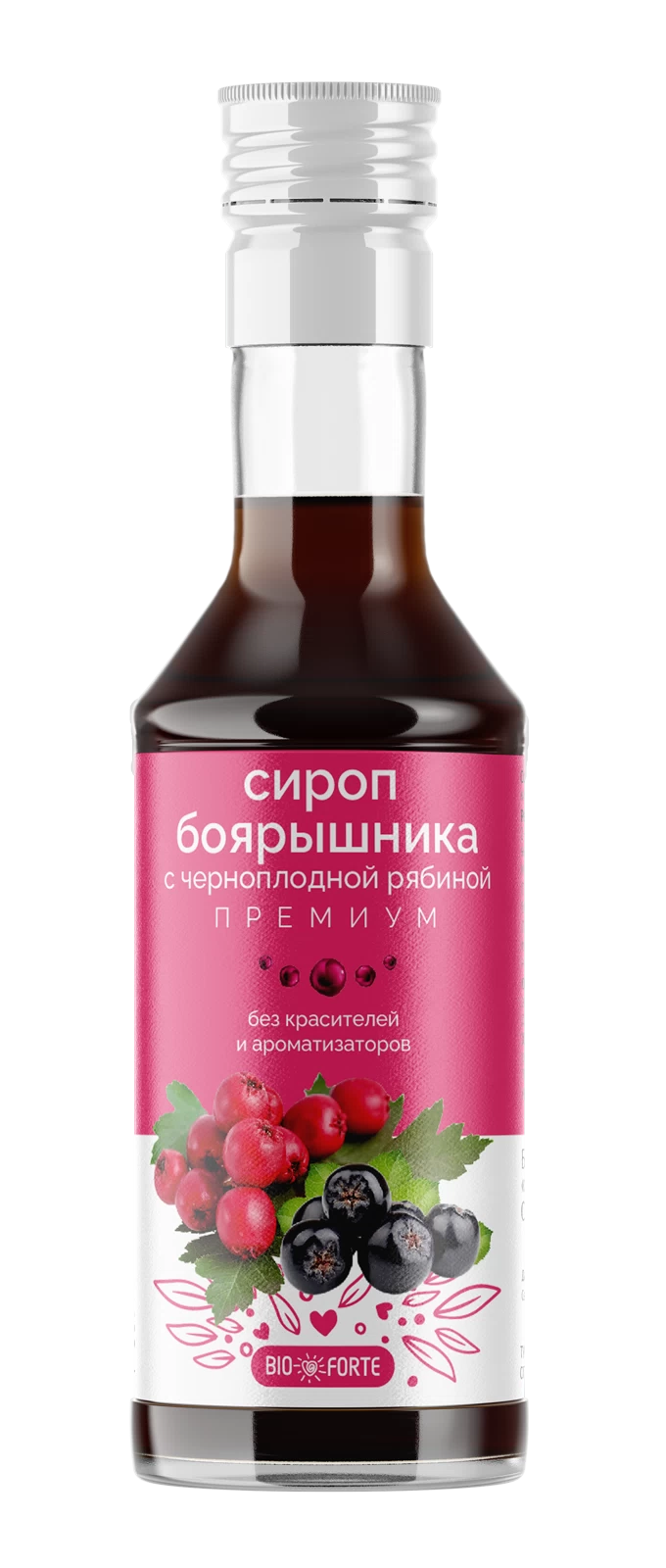 BioForte Боярышник премиум с черноплодной рябиной сироп 250мл ~БАД Биоинвентика ООО